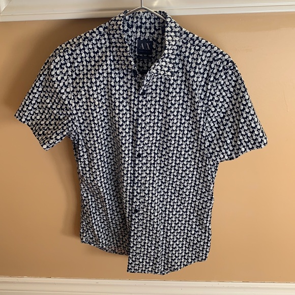 Armani exchange pineapple dress tshirt size S - Picture 1 of 3